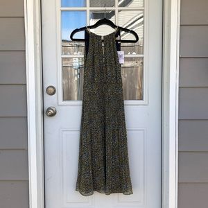 Michael Kors Taxi Yellow Floral Chiffon Dress 10